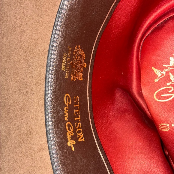Stetson 7 1/8 Brown Tan Gun Club XXXX 4X Hat Byrnie Utz Seattle - Picture 10 of 15